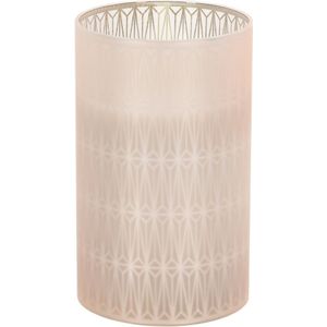 Home and Styling luxe LED kaars - in glas - warm wit - D7,5 x H12,5 cm