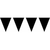 5x vlaggenlijn / slinger zwart 10 meter - totaal 50 meter - slingers