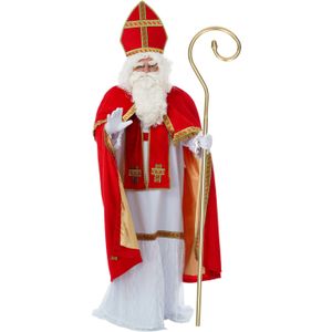 Sinterklaas kostuum - inclusief luxe krul staf 203 cm