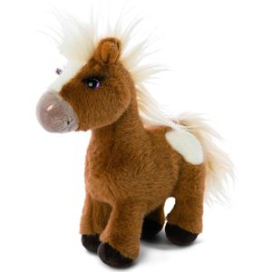 Nici Mystery Hearts Pony/Paard Lorenzo Pluche Knuffel - Bruin - 25 cm