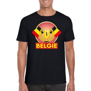 Zwart Belgisch kampioen t-shirt heren - Belgie supporter shirt