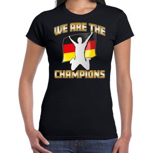 Bellatio Decorations Verkleed shirt voor dames - Duitsland - zwart - voetbal supporter - themafeest