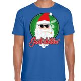 Fout Kerst shirt / t-shirt - Just chillin - blauw voor heren - kerstkleding / kerst outfit