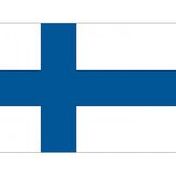 10x Binnen en buiten stickers Finland - Finse vlag stickers - Supporter feestartikelen - Landen decoratie en versieringen