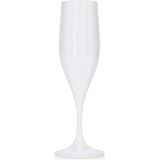 Juypal Champagneglazen - 24x - wit - kunststof - 150 ml - herbruikbaar