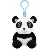 Pluche mini panda knuffel sleutelhanger 9 cm - Dieren knuffel cadeaus artikelen voor kinderen