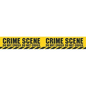 2x Crime Scene afzetlint/markeerlint 6 meter - Markeerlinten - Politie/Crime themafeest accessoires