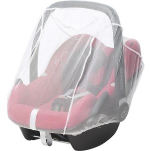 Muskietennet/klamboe voor baby autostoeltje wit - Insectennetten voor baby/peuter