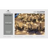 Clusterverlichting met timer en dimmer 1152 leds warm wit 7 meter - Kerstverlichting - binnen/buiten gebruik