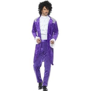 Purple popster kostuum voor heren