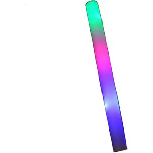 Seventies/disco thema - LED foam stick/lichtstaaf - multi colour - 45 cm -1x stuks