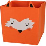 Opbergmand/kastmand vilt kinderkamer - dieren thema vos - 32 x 32 x 32 cmÃÂ¯ÃÂ¿ÃÂ½- Vakkenkast manden