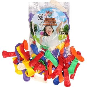 100x Stuks gekleurde waterballonnen in zak