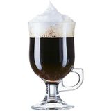 12x Irish Coffee glazen Opal transparant 240 ml - Koffie glazen hardglas 240 ml