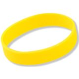 10x Siliconen armbandjes geel