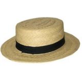 2x stuks lou Bandy gondoliers verkleed hoedjes  - Stro/riet hoedjes voor volwassenen