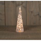 Anna's Collection LED kegel kerstbomen - 2x st - 40 en 60 cm - kerstverlichting