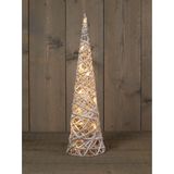 Anna's Collection LED kegel kerstbomen - 2x st - 40 en 60 cm - kerstverlichting