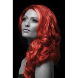Smiffys carnaval haarverf - rood - spuitbus - 125 ml - haarspray