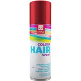 Smiffys carnaval haarverf - rood - spuitbus - 125 ml - haarspray