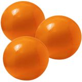 10x stuks opblaasbare strandballen extra groot plastic oranje 40 cm - Strand buiten zwembad speelgoed