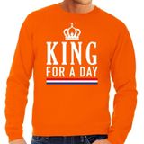 Oranje King for a day sweater - Trui voor heren - Koningsdag kleding