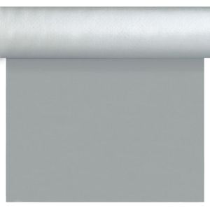 Zilveren tafelloper/placemats 40 x 480 cm - Thema zilver - Tafeldecoratie versieringen