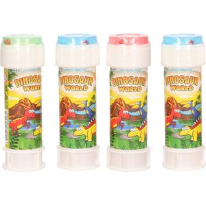 50x Dinosaurus Bellenblaas Flesjes met Spelletje 60 ml Voor Kinderen - Uitdeelspeelgoed