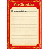 12x Papieren Sinterklaas kleurplaat placemats - Sinterklaas DIY versiering kleurplaten 12 stuks