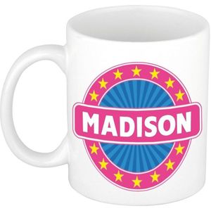 Madison naam koffie mok / beker 300 ml  - namen mokken