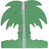 Funny Fashion Hawaii palmbomen thema feestslinger - 3x - gekleurd - 400 cm - papier