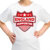 England supporter schild t-shirt wit voor kinderen - Engeland landen shirt / kleding - EK / WK / Olympische spelen outfit