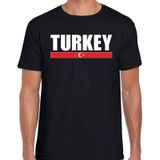 Turkey t-shirt zwart voor heren -  Turkije landen shirt -  Turkse supporter kleding