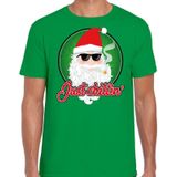 Fout Kerst shirt / t-shirt - Just chillin - groen voor heren - kerstkleding / kerst outfit