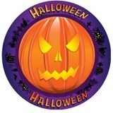 Multipack van 100x Bierviltjes pompoen Halloween dubbelzijdig bedrukt - Halloween feestversiering