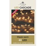 3x Lichtdraad cascade lichtsnoeren met 8 lichtdraden van 50 cm - 40 witte LEDS - verlichting op batterijen