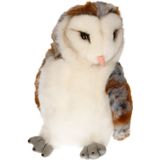 Pluche kerkuil knuffel - vogel dierenknuffel - 30 cm