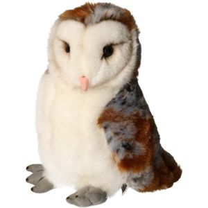 Pluche kerkuil knuffel - vogel dierenknuffel - 30 cm