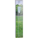 1x Regenmeter/Neerslagmeter Glas met Verzinkte Grondpen 69 cm - Tuinartikelen