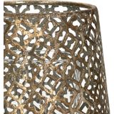 Countryfield Luxe theelichthouder - Morocco - metaal - brons kleur - D12 x H13 cm