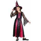 Roze heks jurkje voor meisjes - heksenjurkje / kostuum