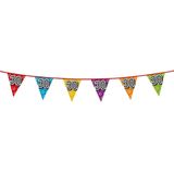 3x stuks vlaggenlijnen met glitters 30 jaar thema feestartikelen - Verjaardag versieringen - 8 meter - Plastic