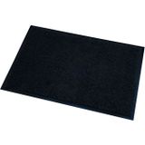 2x stuks deurmatten/droogloopmatten Memphis zwart 40 x 60 cm - Schoonloopmat - Inloopmat