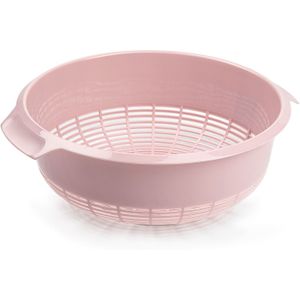 Kunststof keuken vergieten van 23 x 9 cm in de kleur roze - Keuken accessoires