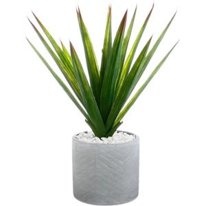 Atmosphera Aloe Vera kunstplant in keramische pot 47 cm - Nepplanten