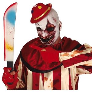 Horror slagersmes/kapmes/machete multicolour - Halloween verkleed accessoire 54 cm