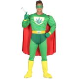 Marihuana man superheld verkleed kostuum voor heren