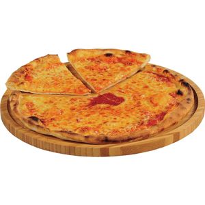 Bamboe Houten Pizza Serveerplank 32 cm - Serveerplanken/Snijplanken - Pizza Snijplank - Pizzabord
