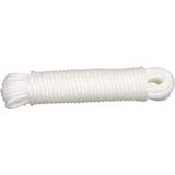 AMIG paracord touw - 2x - 15 meter - D5mm - 110kg - PE/PVC - wit