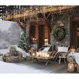 Feeric lights Kerstverlichting - warm wit - 10 meter - 100 led lampjes - transparant snoer